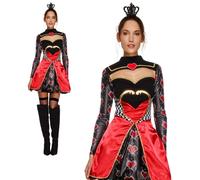 Reine de Coeur Costume Contes Femmes Déguisement Conte de Fées 8-18