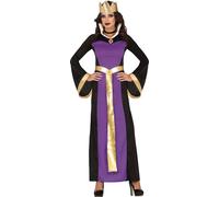 Reine de conte de fées Halloween Costume adulte Violet Film Royal, Taille : 38 - 40 (M) Couleur : Violet