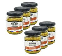 Reine de Dijon - Lot 6x Moutarde à l'ancienne - Reine de Dijon - pot 190g