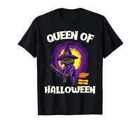 Reine de Halloween - Sorcière Chat Noir drôle T-Shirt