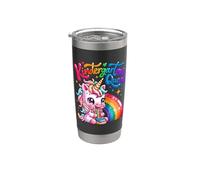 Reine de la maternelle licorne arc-en-ciel Gobelet isotherme en acier inoxydable double paroi