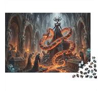 Reine de l'autel de l'enfer Puzzle 1000 Pièces Adultes Et Enfants,Premium,Carton, Anti-Stress,Casse-tête,Détente,Jeu Éducatif,Déco Murale,Dès 14 Ans,Défi 38x26cm