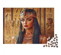 Reine de l'Egypte Ancienne Puzzle 1000 Pièces Adulte avec Couleurs Éclatantes, Puzzles pour Adultes énigme De Compétence Logique pour Une Activité Zen, Puzzle Cadeau d'anniversaire 52x38cm/1000pcs