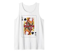 Reine de Pique | Deck of Cards Costume de Groupe Avant et arrière Débardeur
