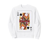 Reine de Pique | Deck of Cards Costume de Groupe Avant et arrière Sweatshirt