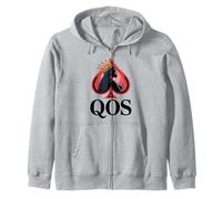 Reine de Pique noire Sexy QOS Sweat à Capuche
