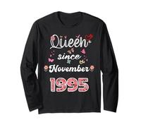Reine Depuis Novembre 1995 Fleurs 1995 Novembre Anniversaire Manche Longue