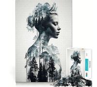 Reine des Bois Éternels Puzzles pour Adultes 1000 pièces Thème Paix et tranquillité Liste de souhaits du Père Noël (50x75cm)