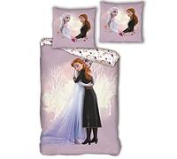 Reine des Neiges Love - Housse de Couette Enfant - Parure de lit Coton 1 Place