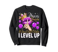 Reine des Poissons, je ne vieillis pas, je passe au niveau supérieur, reine d'anniversaire Sweatshirt