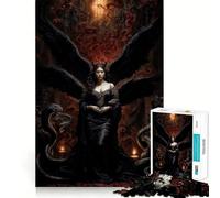 Reine des Serpents et du Feu Lilith Puzzle 1000 Pièces Adultes Défi Cérébral Jeu Anti-Stress Décoration Murale Découpée Claire (50x75cm)
