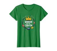 Reine du canapé : détente Royale drôle Lounge T-Shirt, Femme, Vert Kelly, XXL