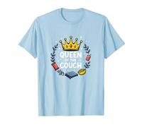 Reine du canapé : détente Royale drôle Lounge T-Shirt, Homme, Bleu Céleste, XL