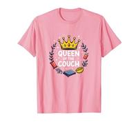 Reine du canapé : détente Royale drôle Lounge T-Shirt, Homme, Rose, XL