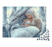 Reine du Dragon d'hiver Puzzle 1000 Pieces Cadeau Unique intéressant Jeu Éducatif Challenge Toy À De Qualité Supérieure Peinture Art pour Adultes Et Enfants À Partir De 12 Ans 70x50cm/1000pcs