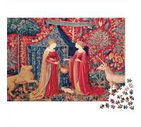 Reine du Moyen Âge Puzzle 1000 Pièces en Carton De Qualité Supérieure, Jeu De Puzzle Puzzle De Détente Mentale pour La Décoration De Bureau, pour Les Femmes, Cadeaux pour Les Hommes 38