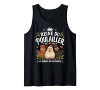Reine du Poulailler Au Service De Mes Poules Débardeur