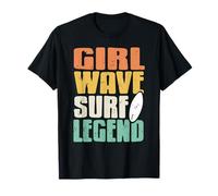 Reine du Surf Rétro Légende de la Plage Océan T-Shirt