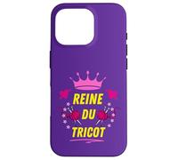 Reine du Tricot Couture Aiguilles Loisir Créatif Mamie Coque pour iPhone 16 Pro