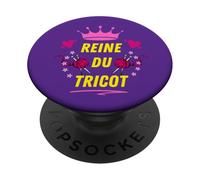 Reine du Tricot Couture Aiguilles Loisir Créatif Mamie PopSockets PopGrip Adhésif