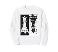 Reine Échecs Esthétique Japonaise Jeu de Stratégie Sweatshirt