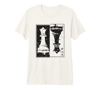 Reine Échecs Esthétique Japonaise Jeu de Stratégie T-Shirt Haut de Gamme