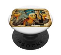 Reine égyptienne Antique néfertiti, Cléopâtre, Roi Toutankhamon PopSockets PopGrip Adhésif