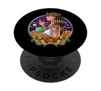 Reine égyptienne Cléopâtre Mythologie l'Egypte Ancienne PopSockets PopGrip Adhésif