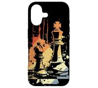Reine et Roi d'échecs Streetart Coque pour iPhone 17