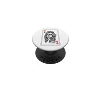 Reine Gothique crâne Sucre Carte Jour des Morts PopSockets PopGrip Adhésif