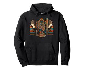 Reine guerrière aztèque Art Tribal Latin féminin Sweat à Capuche