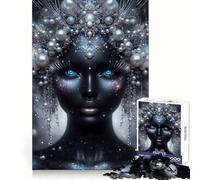 Reine Mystique de l'hiver Puzzle de 1000 pièces pour Adultes pour améliorer sa mémoire et se détendre Décoration Murale aux découpes nettes (38x52cm)