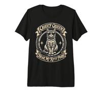 Reine Reine Écoute Mon Chat ronronner Cool Cat Lady T-Shirt Haut de Gamme
