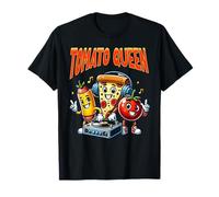 Reine Tomate Pizza DJ Soirée Aliments Drôle T-Shirt