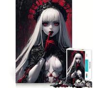 Reine Vampire Puzzle de 1000 pièces pour Adultes Jeu de réflexion Stimulant Découpe Nette,alignement Parfait Activité Amusante en Famille Le Soir (38x52cm)
