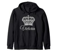 Reine Victoria Queenly Prénom Couronne Princesse Royale Sweat à Capuche