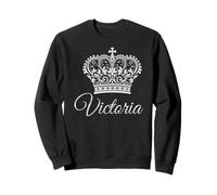 Reine Victoria Queenly Prénom Couronne Princesse Royale Sweatshirt