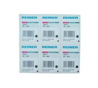 Reiner Lot De 6 Cassettes Reiner Re T2 - Colorbox Type 2 Noire Pour Appareils B6 Et B6k