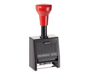 Reiner Tampon encreur Folioteur automatique B6K monture Plastique 4,5 mm Noir