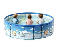 Reinforced Portable Splash & Play Basin - Sturdy Semi-Rigid Walls Maintain Shape During Play, Integrated Easy-Drain Pipe For Quick & Effortless Cleanup, Durable Anti-Slip Textured Floor For Enhanced S
