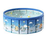 Reinforced Portable Splash & Play Basin - Sturdy Semi-Rigid Walls Maintain Shape During Play, Integrated Easy-Drain Pipe For Quick & Effortless Cleanup, Durable Anti-Slip Textured Floor For Enhanced S