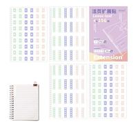 Reinforcement Sticker - Paper, 0.86x1.8x0.039in Tab Ring Hole Protector | Self-Adhesive Binder Reinforcement Circles, Hole Stickers For Office, School, Home, Notebooks