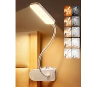 ReinHoo Lampe de Lecture à Pince,9 Luminosité+5 Couleurs Lampe de Bureau