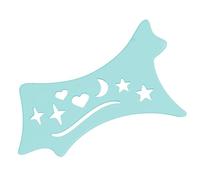 Reini Tampon de pochoir en silicone pour contour des yeux, fard à paupières et eyeliner avec pointe ailée, outil de précision doux pour les yeux - Liner de précision avec design biseauté - Reini