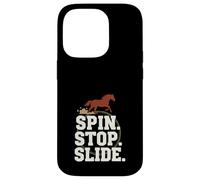 Reining Rider Western Reining Slide Stop Spin Stop Coque pour iPhone 14 Pro