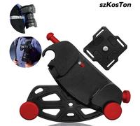 Réinitialisation de ceinture pour appareil photo, dégagement rapide, anti-tremblement, outil de commutation rapide pour sac à dos, sangle initiée, support de pince de montage black