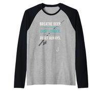 Réinitialisation de la pêche Water Clears My Mind Fishing Helps Me Recharge Manche Raglan