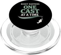 Réinitialisation de la pêche Water Clears My Mind Fishing Helps Me Recharge PopSockets PopGrip pour MagSafe