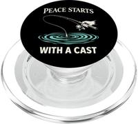 Réinitialisation de la pêche Water Clears My Mind Fishing Helps Me Recharge PopSockets PopGrip pour MagSafe