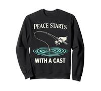 Réinitialisation de la pêche Water Clears My Mind Fishing Helps Me Recharge Sweatshirt
